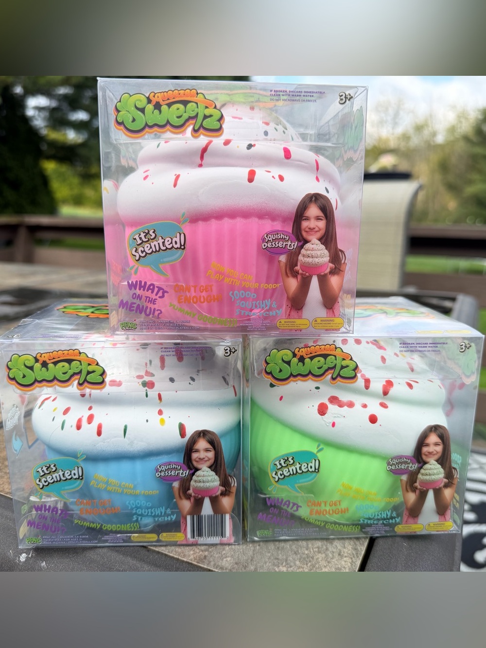 Squeeeze Sweetz Cupcake Squishy- Set of 3